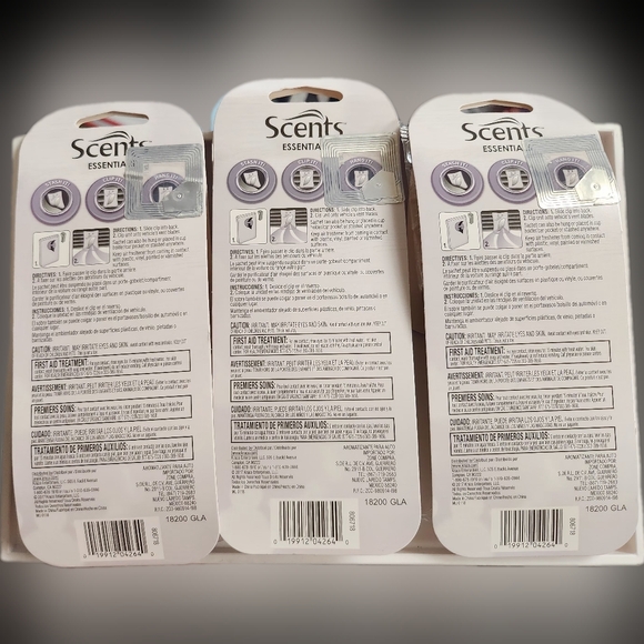 NWT 》3×《 SCENTS ESSENTIALS CALM ESSENTIAL OIL BLEND LAVENDER SACHETS! - Picture 5 of 11